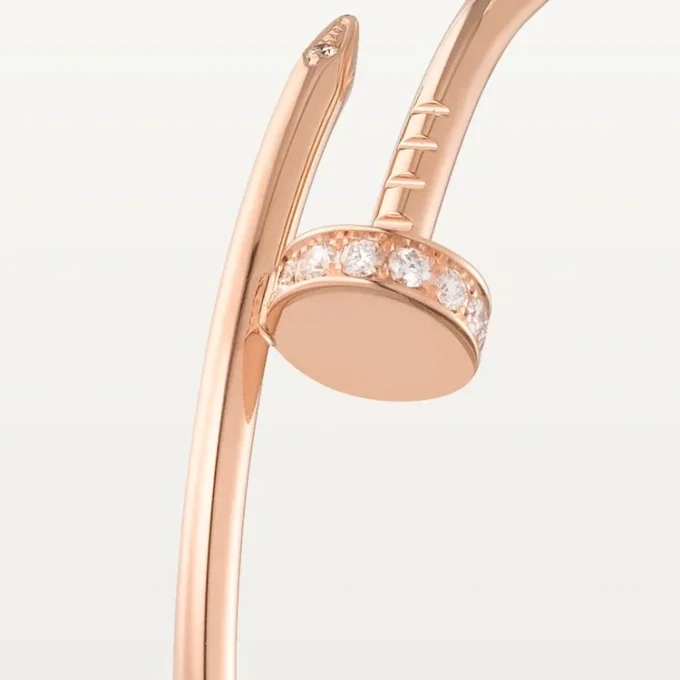 Orecchini Juste Un Clou – Oro rosa, diamanti – Cartier
