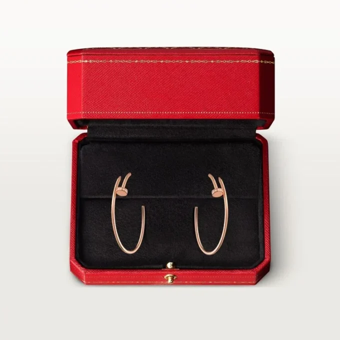 Orecchini Juste Un Clou – Oro rosa, diamanti – Cartier