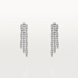 Orecchini Lignes Essentielles, diamanti taglio brillante