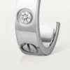 Orecchini Love, 2 diamanti – Oro bianco, Diamanti – Cartier