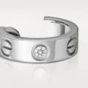 Orecchini Love, 2 diamanti – Oro bianco, Diamanti – Cartier