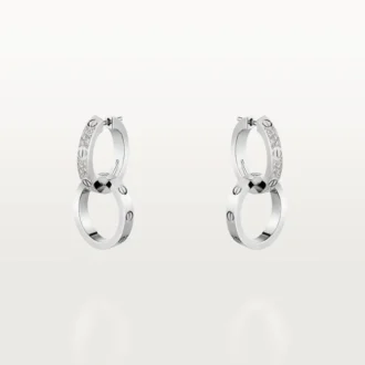 Orecchini Love, Multiwear, semi-pavé