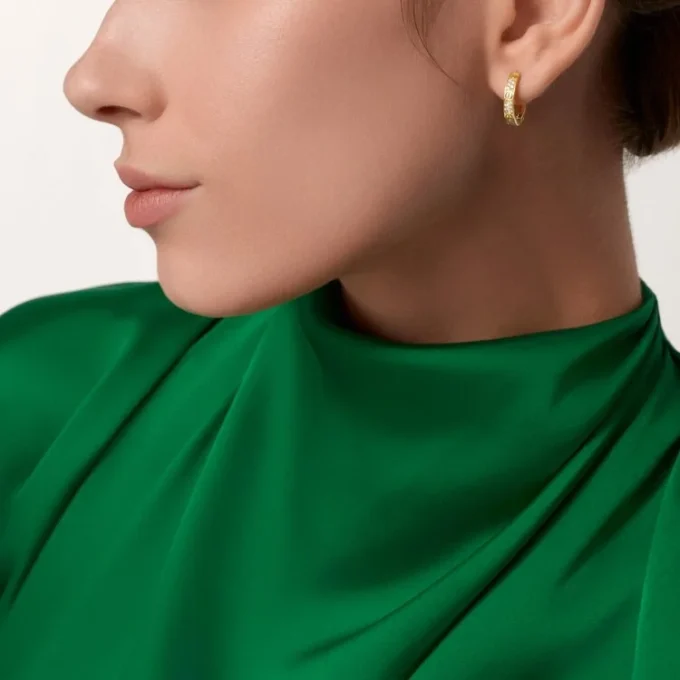 Orecchini Love, Multiwear, semi-pavé