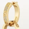 Orecchini Love, Multiwear, semi-pavé