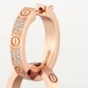 Orecchini Love, Multiwear, semi-pavé