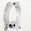 Orecchini Love, Multiwear, semi-pavé