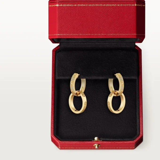 Orecchini Love, Multiwear, semi-pavé