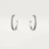 Orecchini Love – Oro bianco, diamanti – Cartier