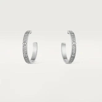 Orecchini Love – Oro bianco, diamanti – Cartier