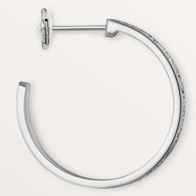 Orecchini Love – Oro bianco, diamanti – Cartier
