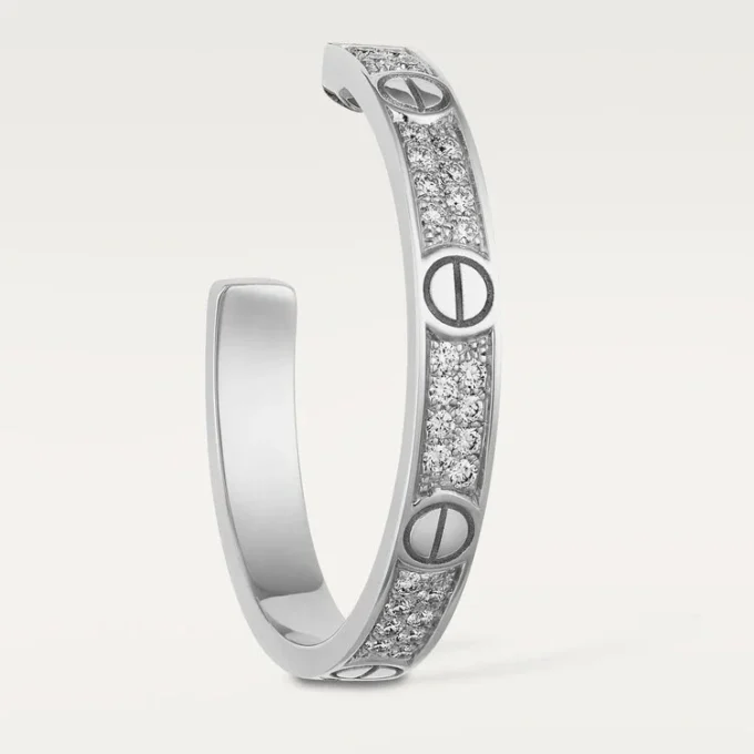 Orecchini Love – Oro bianco, diamanti – Cartier