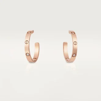 Orecchini Love – Oro rosa, diamanti – Cartier