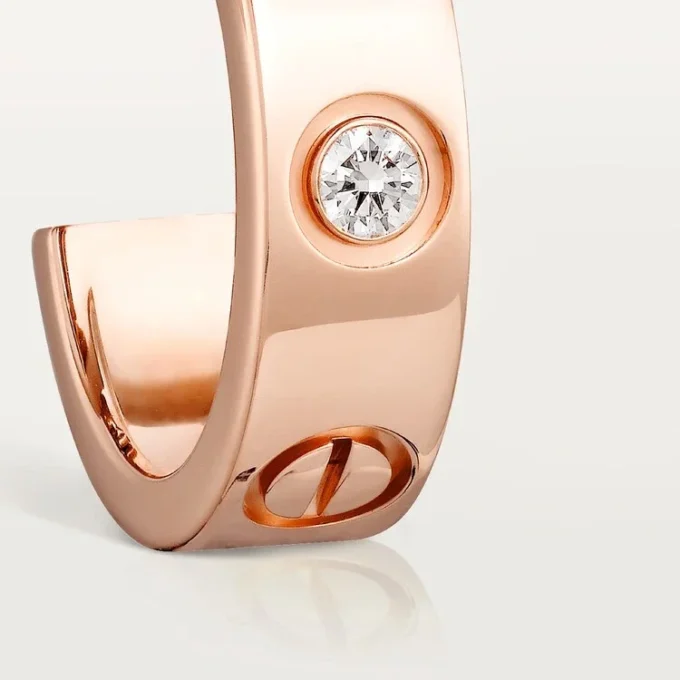 Orecchini Love – Oro rosa, diamanti – Cartier