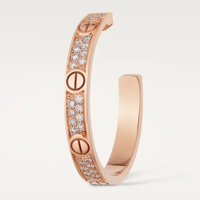 Orecchini Love – Oro rosa, diamanti – Cartier