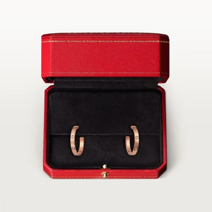 Orecchini Love – Oro rosa, diamanti – Cartier