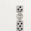Orecchini Panthere De Cartier – Oro bianco, smeraldi, onice, diamanti – Cartier