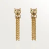 Orecchini Panthere De Cartier – Oro giallo, diamanti, granati tsavoriti, onice – Cartier