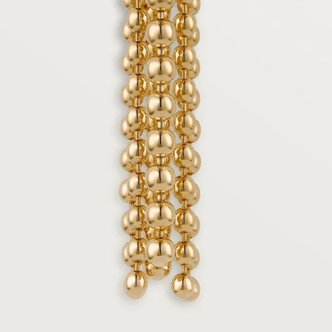 Orecchini Panthere De Cartier – Oro giallo, diamanti, granati tsavoriti, onice – Cartier