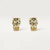 Orecchini Panthere De Cartier – Oro giallo, lacca, diamanti, granati tsavoriti, onice – Cartier
