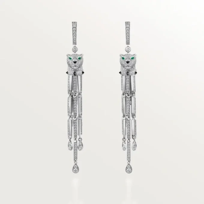 Orecchini Panthere De Cartier, pavé