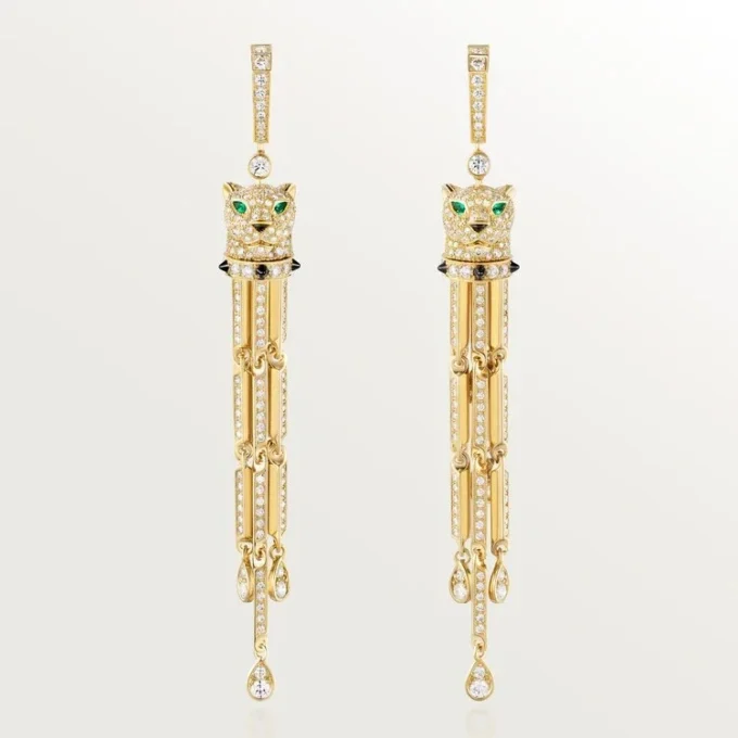Orecchini Panthere De Cartier, pavé