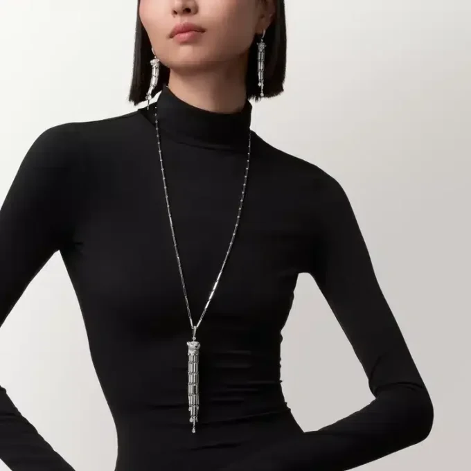 Orecchini Panthere De Cartier, pavé