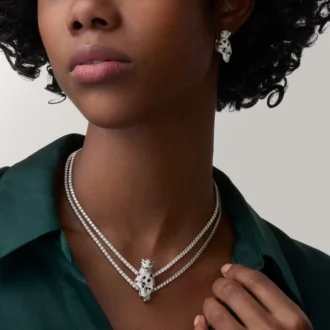 Orecchini Panthere De Cartier, pavé