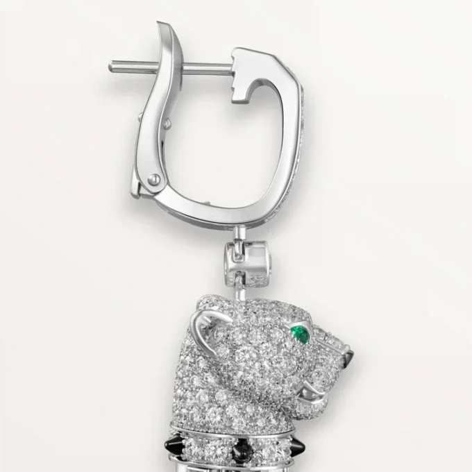 Orecchini Panthere De Cartier, pavé