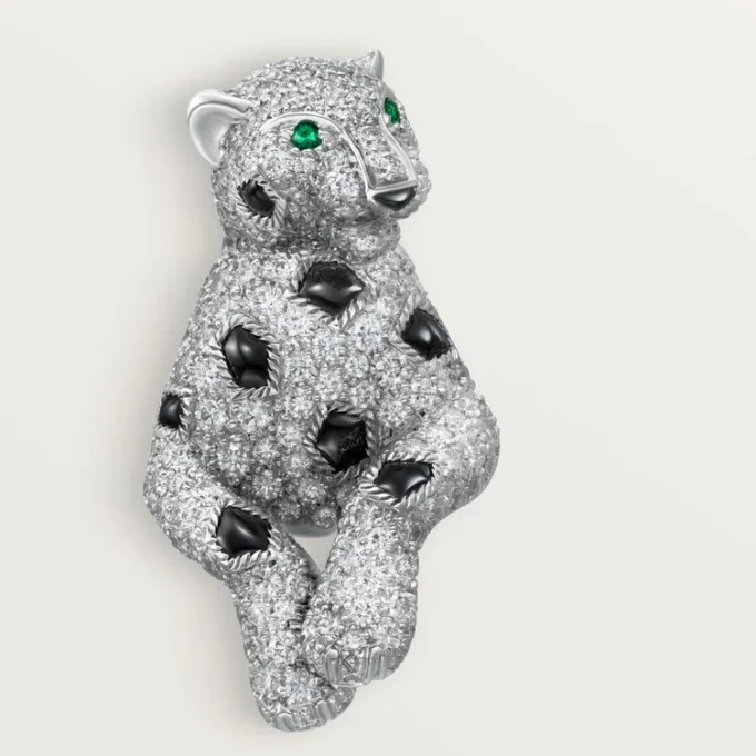 Orecchini Panthere De Cartier, pavé