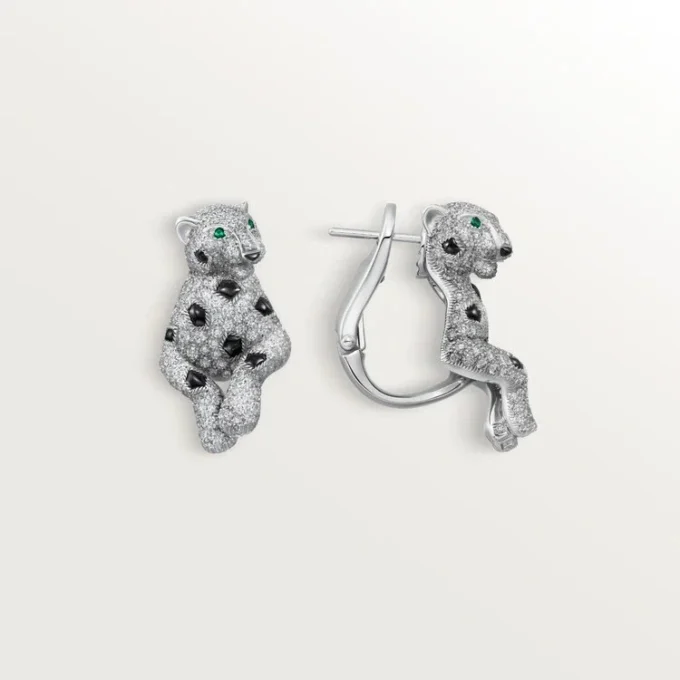 Orecchini Panthere De Cartier, pavé