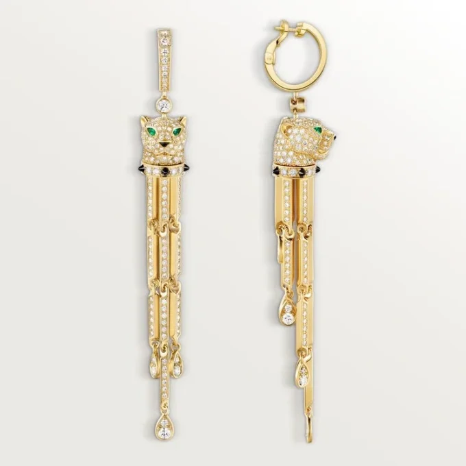 Orecchini Panthere De Cartier, pavé