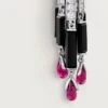 Orecchini Panthere De Cartier, rubino, modello grande, pavé