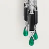 Orecchini Panthere De Cartier, smeraldi, pavé