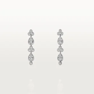 Orecchini Pluie De Cartier – Oro bianco, diamanti – Cartier