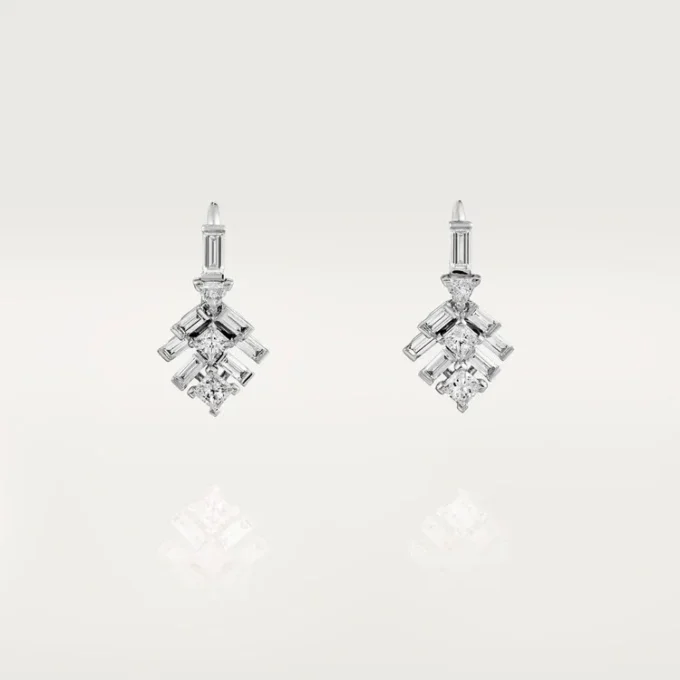 Orecchini Reflection De Cartier – Oro bianco, diamanti – Cartier