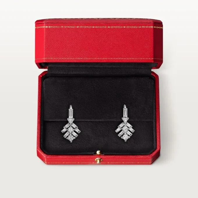 Orecchini Reflection De Cartier – Oro bianco, diamanti – Cartier