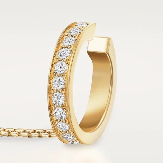 Orecchini singoli Love, Multiwear, semi-pavé