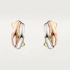 Orecchini Trinity, a forma di cuscino