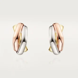 Orecchini Trinity, a forma di cuscino