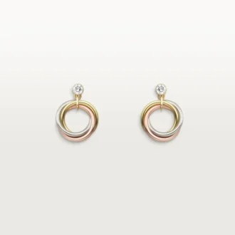Orecchini Trinity, diamanti taglio brillante