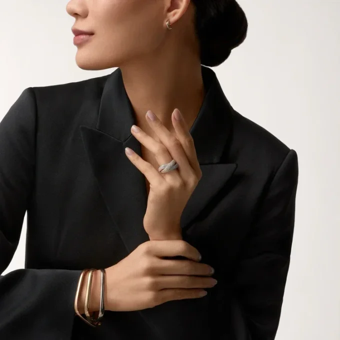 Bracciale Trinity, a forma di cuscino