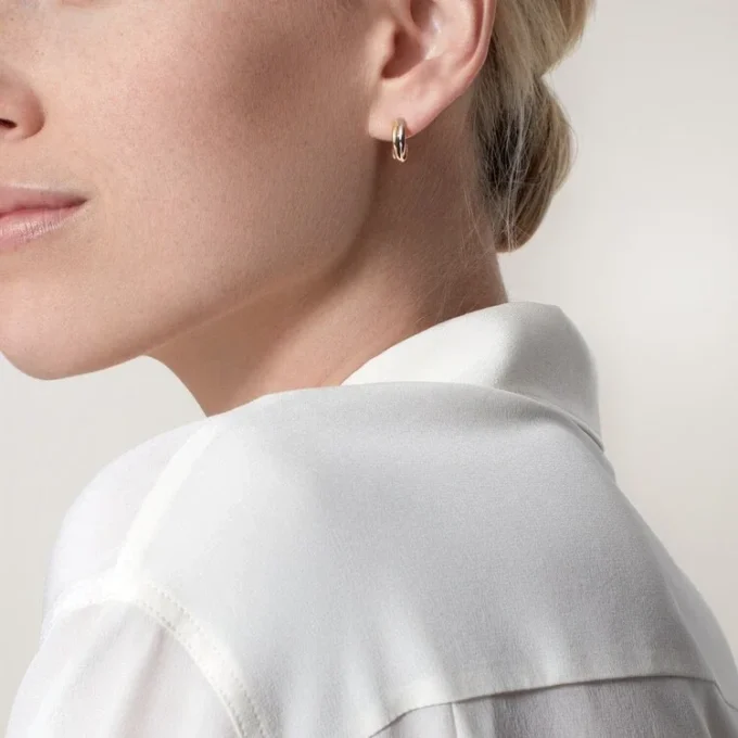 Orecchini Trinity – Oro bianco, oro giallo, oro rosa – Cartier