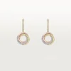 Orecchini Trinity, semi-pavé