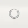 Orecchino singolo Love – Oro bianco, diamanti – Cartier
