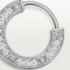 Orecchino singolo Love – Oro bianco, diamanti – Cartier