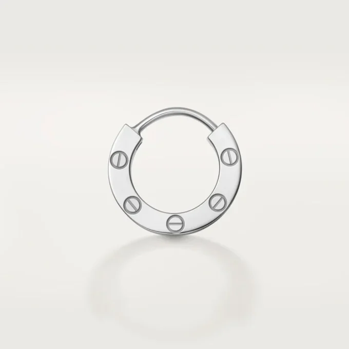 Orecchino singolo Love – Oro bianco, diamanti – Cartier