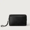 Pochette quadrata, Must de Cartier – Pelle di vitello nera, finitura in palladio – Cartier