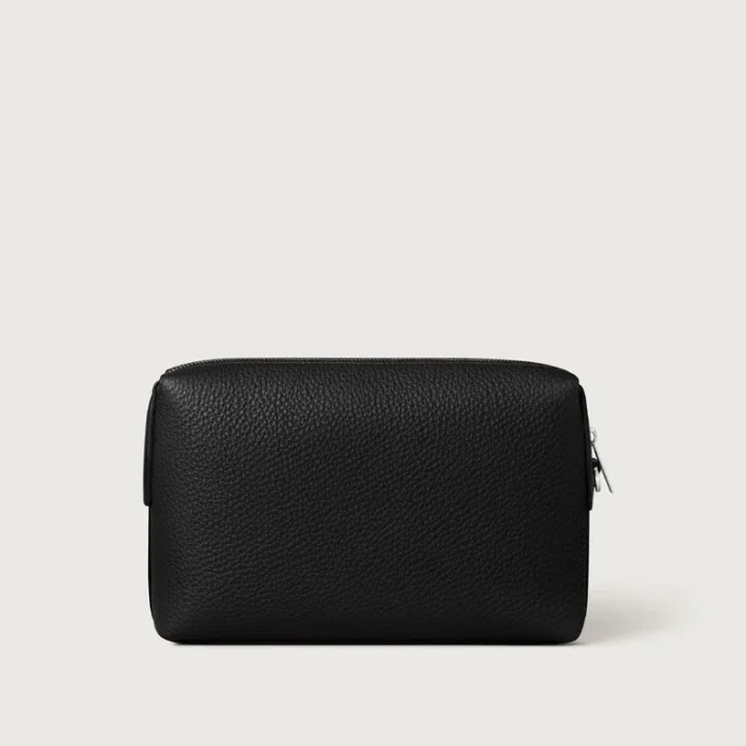 Pochette quadrata, Must de Cartier – Pelle di vitello nera, finitura in palladio – Cartier