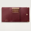 Portachiavi a 6 anelli, Must De Cartier – Pelle di vitello bordeaux, finitura dorata – Cartier
