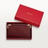 Portachiavi a 6 anelli, Must De Cartier – Pelle di vitello bordeaux, finitura dorata – Cartier